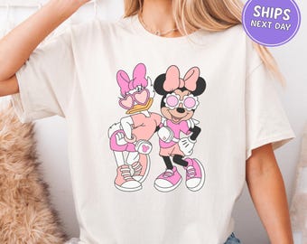 Disney Shirt Minnie Mouse And Daisy Duck Sweatshirt Retro Disney Besties Shirt Disney Girls Trip Shirt Girls Weekend Shirt Disney Sweatshirt