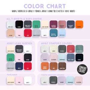 the color chart for the color chart for a baby's room