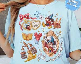Mickey Sorcerer Comfort Colors® Shirt Disney Fantasia Movie Tee Fantasmic Shirt Retro Disney Shirt Disney Trip Tee Disney Vacation Matching
