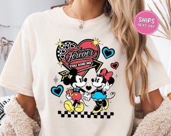 Retro Disney Shirt Mickey and Minnie Comfort Colors® Shirt Disney Sweatshirt Disney Vintage Tee Disney Vacation Matching Trip Tee Disneyland