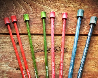 Knitters Pride Dreamz Wood Knitting Needle Set: Colorful Single Point Needles