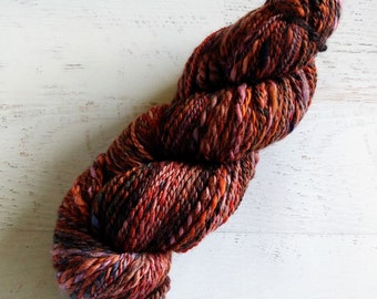 Hand Spun and Hand Dyed Merino Wool Yarn - "Canyon Mirage" - Southwestern Colors - 155 Yards (117 g)