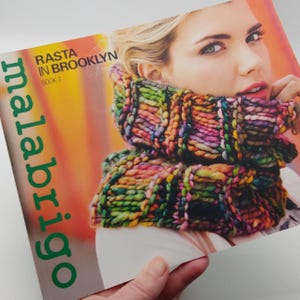Malabrigo Pattern Book 7 Rasta In Brooklyn, 16 Knitting Patterns for Super Bulky Yarn, Quick Knit Winter Accessories, Chunky Wool Designs