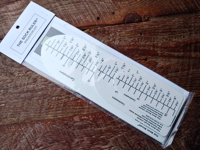 The Sock Ruler for Knitting Socks - Sizes Infant to Adult, Accurate ...