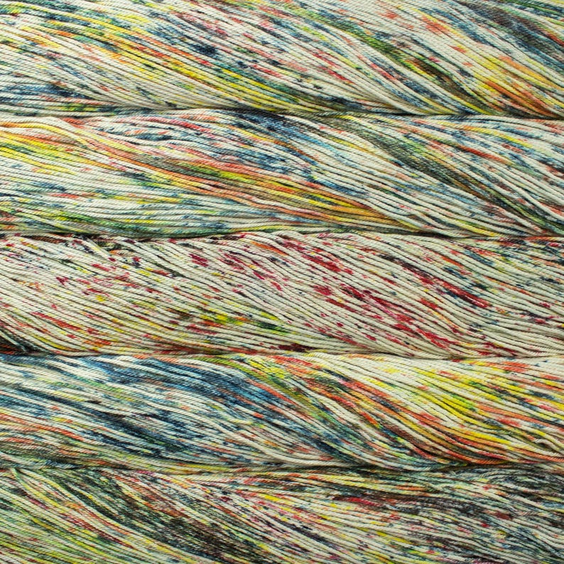 Hilo de algodón Pima Malabrigo Verano - Teñido a mano, grosor DK, ideal para tejer y hacer ganchillo en verano - Fibra vegana suave y lujosa Fall
