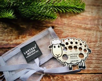 Sheep Knitting Needle Gauge - Lantern Moon Meadow