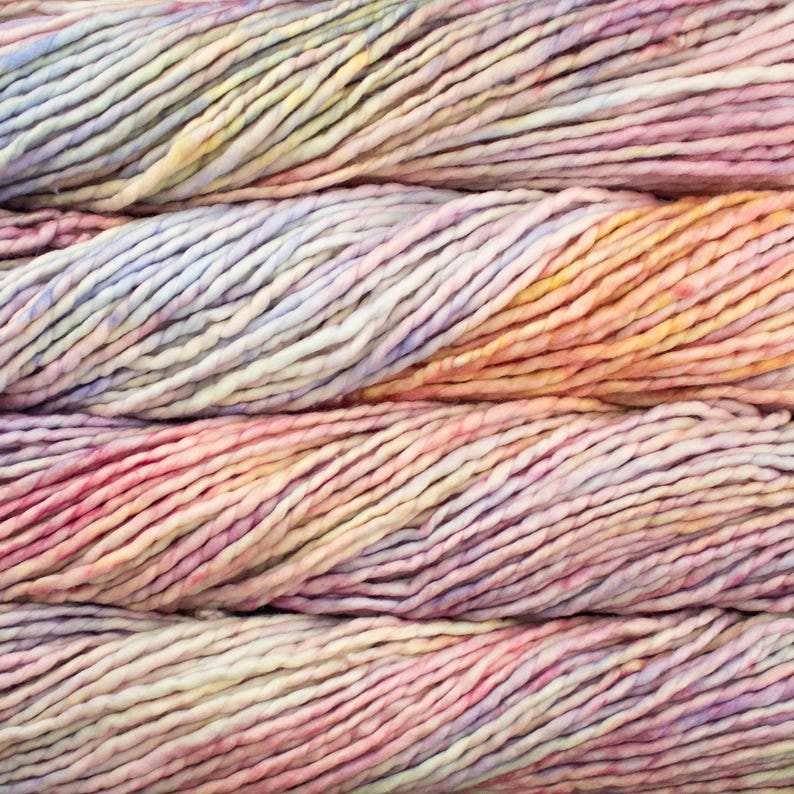 Malabrigo Rasta - Ultra Soft Super Bulky Merino Wool Yarn (150g/90yds) | Hand Dyed 398 - Rosalinda