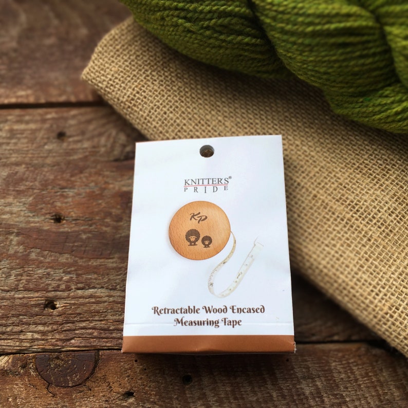 Wooden Tape Measure choose round or square Knitters Pride image 6