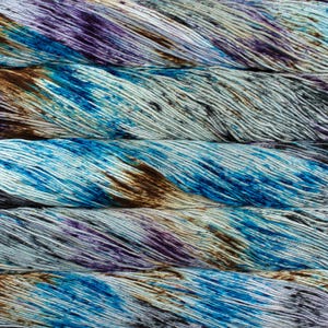 Hilo de algodón Pima Malabrigo Verano - Teñido a mano, grosor DK, ideal para tejer y hacer ganchillo en verano - Fibra vegana suave y lujosa DrIve Snorkeling