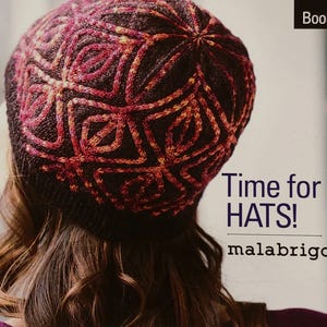 Libro de patrones Malabrigo 15 ¡Tiempo de gorros! 16 patrones de tejido para lana Mechita de Ríos Arroyo, diseños de gorros de lana teñidos a mano.