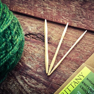 Brittany wooden cable needles for knitting cables image 6