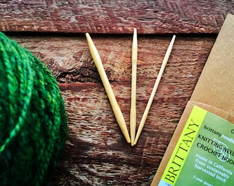 Brittany wooden cable needles for knitting cables