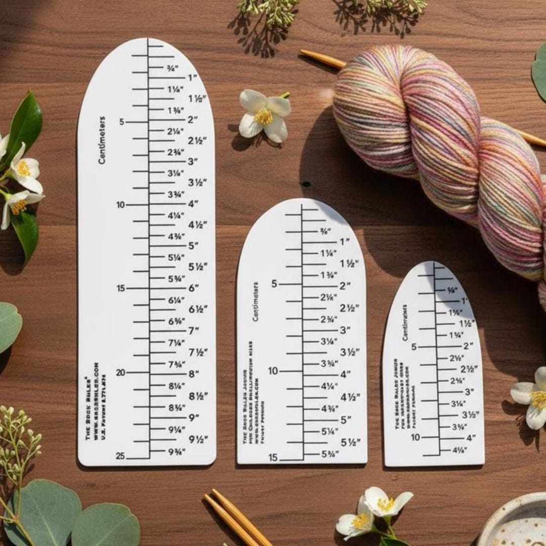The Sock Ruler for Knitting Socks - Sizes Infant to Adult, Accurate ...