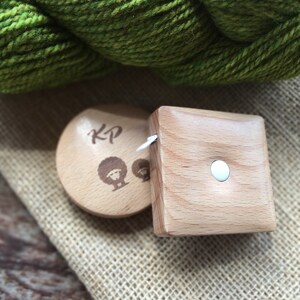 Wooden Tape Measure choose round or square Knitters Pride Square