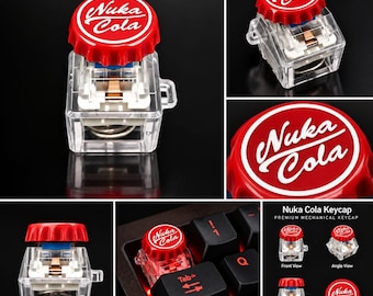 Nuka Cola Keycap, Fallout Keycap, Gaming Keyboard Keycap, Fallout Gift, Gamer Gift, Mechanical Keyboard Keycap, Nuka Cola Gift, Geek Gift