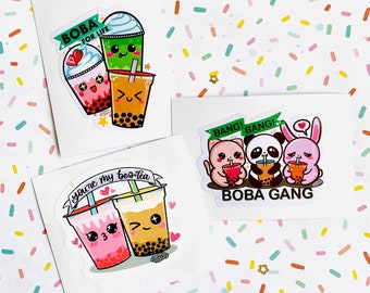 Boba Gang Stickers (6 pieces)