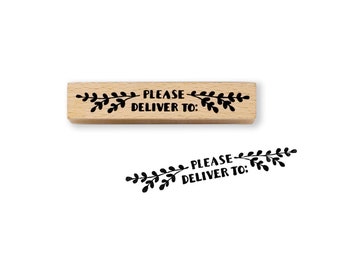 Rubber Stamp - Branchy Please Deliver To