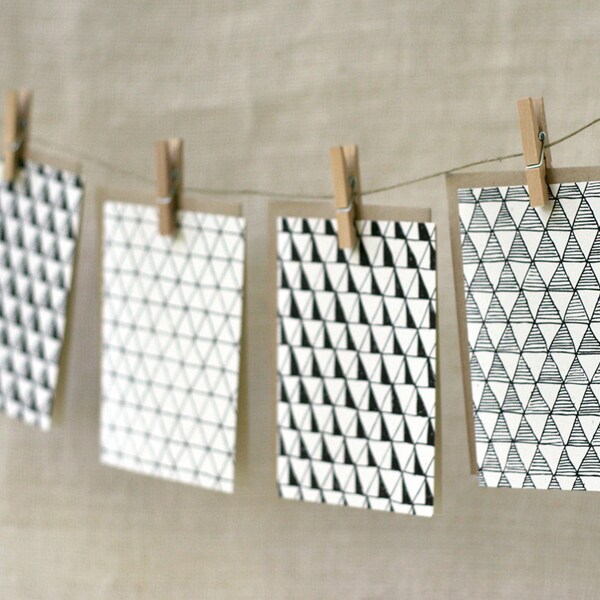 Note Card Set - Triangles are a Girl's Best Friend
