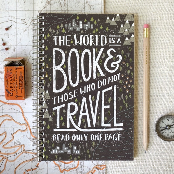 Spiral Notebook, Journal - Travel