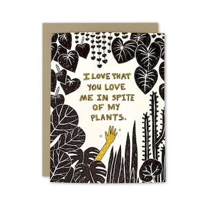 Funny Plant Love Card - Plant Lady - Wit & Whistle