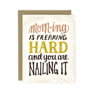 Mother's Day Card - Mom-ing