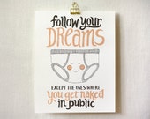 Art Print, Wall Art, 8x10, 11x14 - Naked Dreams