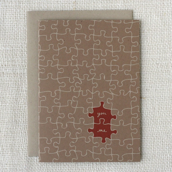 Valentine Card - Puzzle Pieces