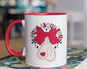 Taza de café, Taza divertida con humor adulto "Locos por ti", Regalo para él, Regalo para ella, Taza sarcástica, Taza original para la oficina, Regalo de San Valentín
