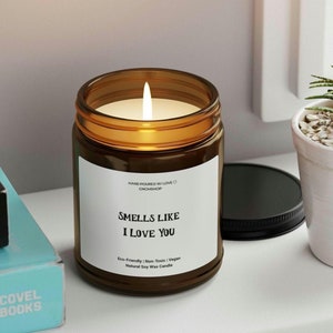 Soy Candle, Valentine&#39;s Day Gift, Love Candle, Scented Candle, Romantic Candle, Home Decor, Valentine&#39;s Day Decor, Smells Like I Love You