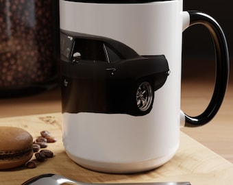 Taza de café Camaro SS vintage, taza de té retro de coche clásico, regalo para entusiastas de los muscle cars, vajilla de cerámica Hot Rod, regalo para amantes de los coches.