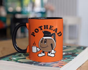 Taza de café para amantes del cannabis - Regalo divertido para fumetas - Taza de cerámica de 325 ml (11 oz) o 445 ml (15 oz), taza para amantes del café o el té