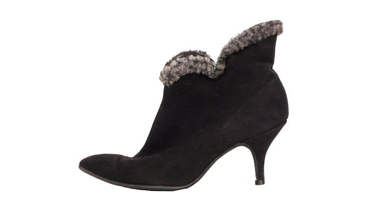 Fur lined best sale heels
