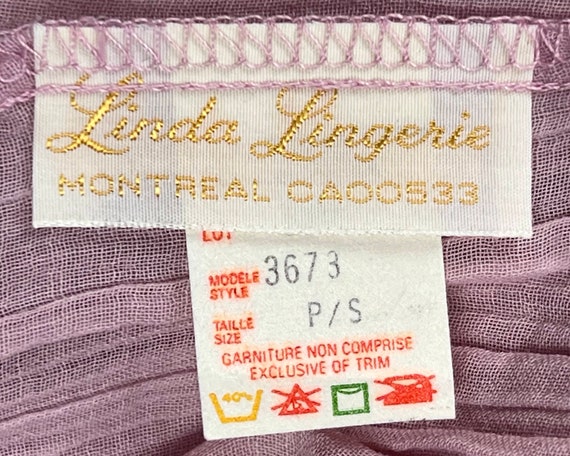 Unused Vintage 1970s Lilac Nightie Dress Linda Li… - image 6