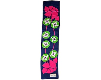 Vintage 1960er 70er Jahre Pierre Cardin Paris Schal Mod Blumen in Bunten Farben