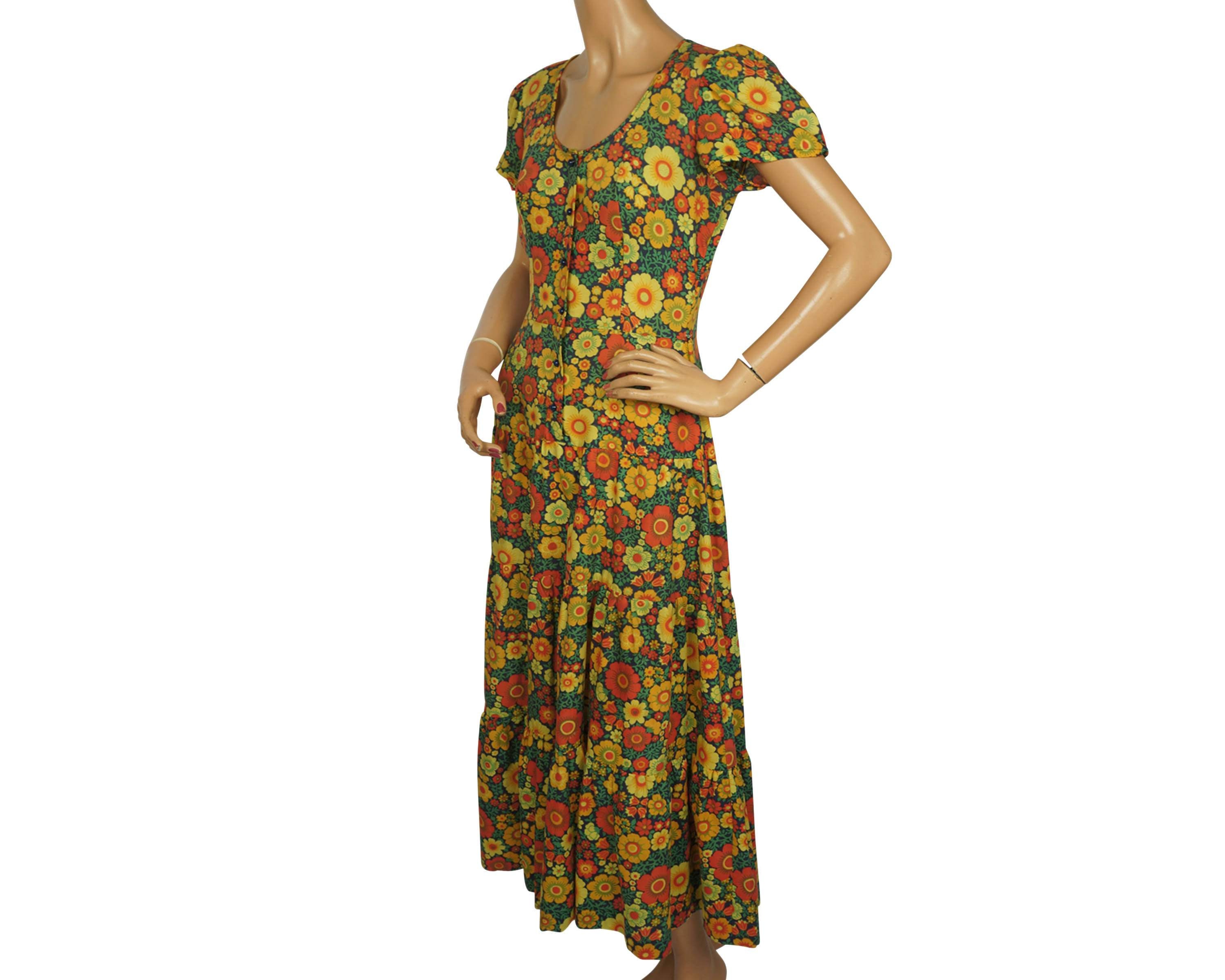 vintage peasant dress