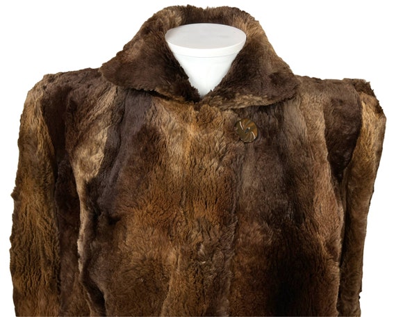 Vintage 1940s Fur Jacket Sheared Beaver Size M  V… - image 4