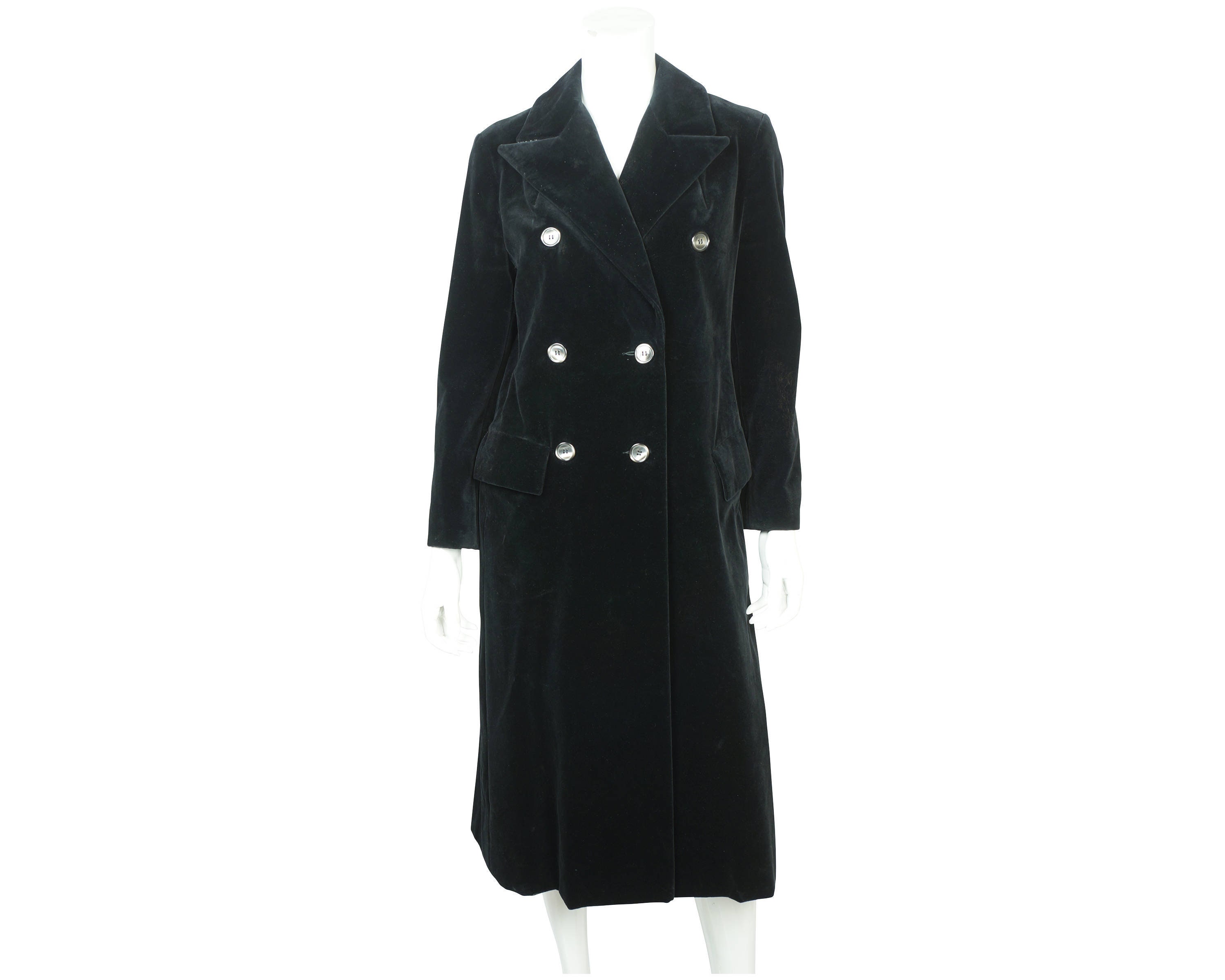 Vintage 70s Marielle Fleury Black Velvet Coat by Rainmaster - Etsy ...