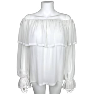Vintage 1980s Wayne Clark Blouse Canadian Fashion Design Size M