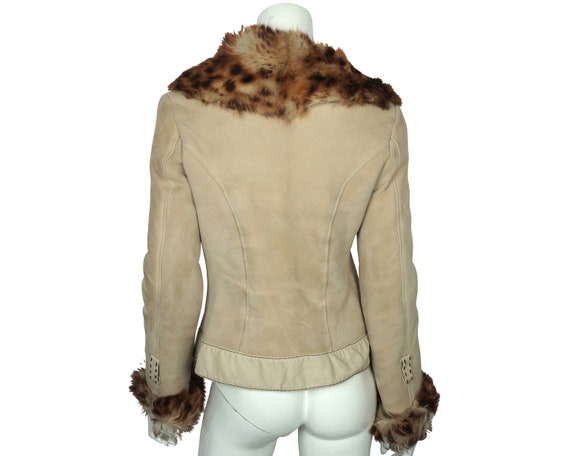 Vintage 70s Shearling Jacket Schianto Italy Ladie… - image 2