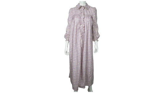 Antique 1800s Wrapper Dress Calico Floral Print Pr
