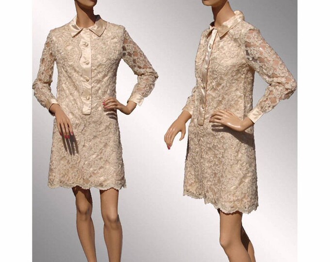 1960s Mod White Micro Mini Leather Dress Cut-Out Trim
