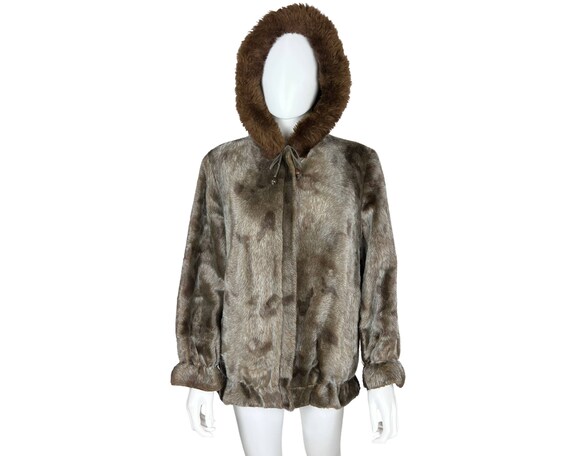 Vintage 1960s Faux Fur Parka Ski Jacket by Lydia … - image 2