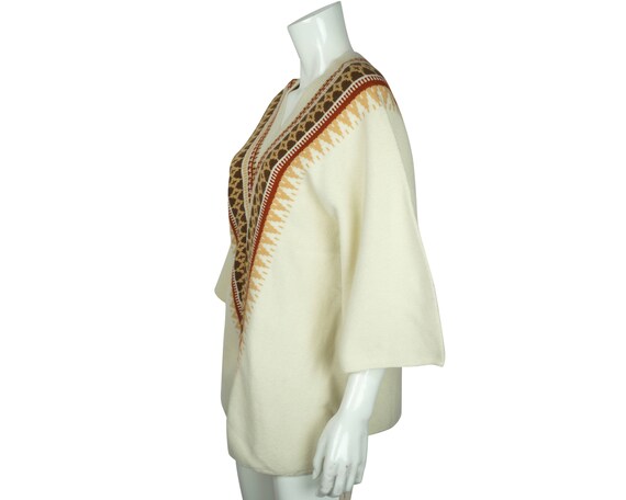 Vintage 70s Sweater Geometric Cuddle Knit Wintuk … - image 3