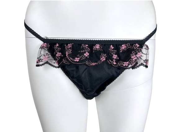NOS 1970s Vintage Peignoir w Matching Panties Lac… - image 3