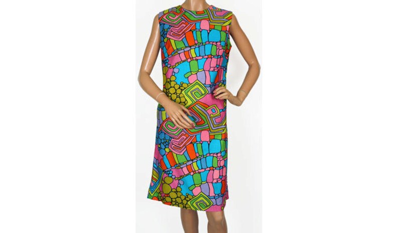 1960s mod shift dress