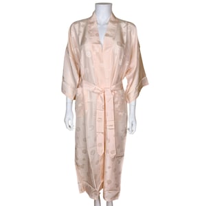 1960s Unused Vintage Dressing Gown Pure Silk Kimono Style NOS Ladies Size S