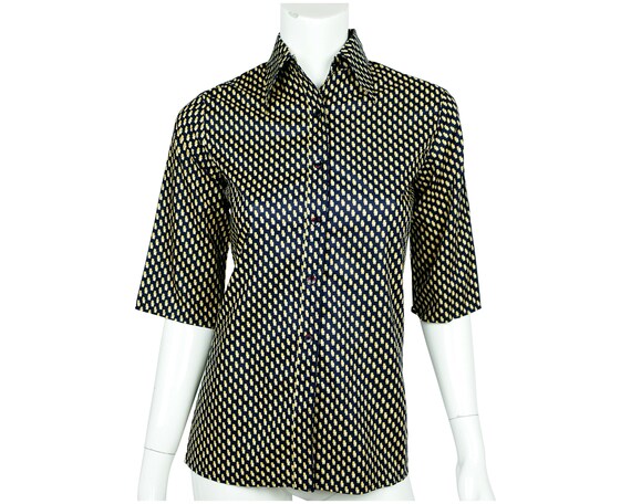 Vintage 1970s Christian Dior Boutique Shirt Blous… - image 1