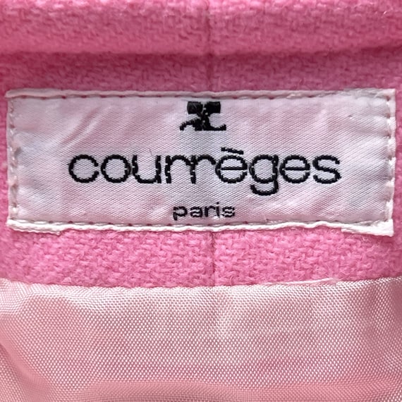 1980s Vintage Courreges Suit Skirt & Jacket Pink … - image 8
