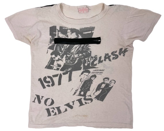 Vintage Punk Rock T Shirt the Clash 1977 No Elvis W - Etsy