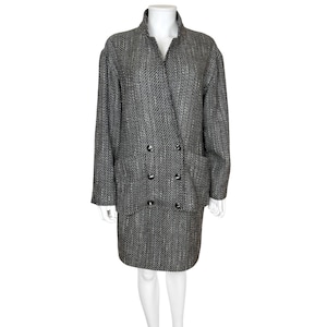 Designer 1980s Wool Suit by Anne Marie Beretta Paris – Size 40